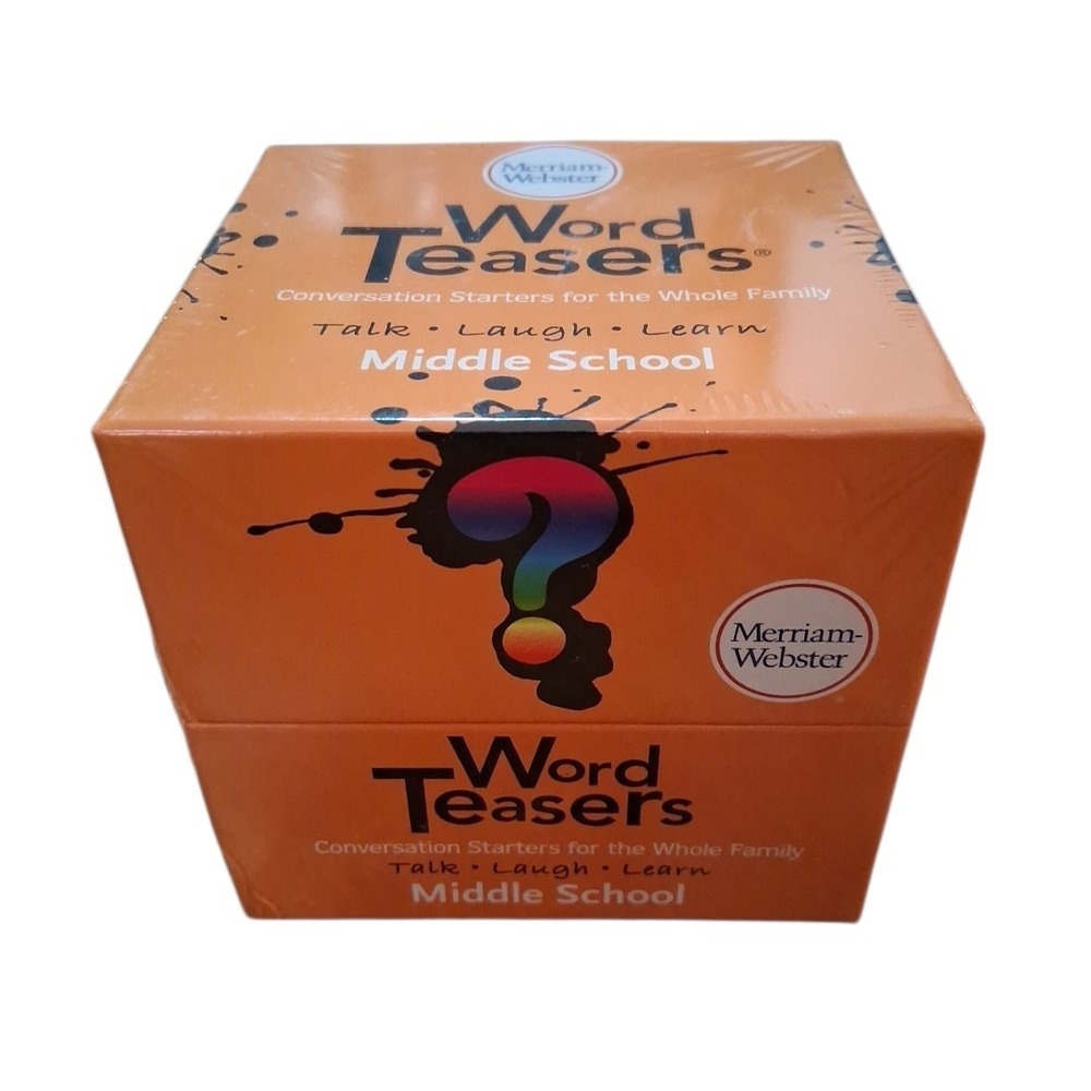 Word Teasers Conversation Starters Flash Cards Merriam Webster Middle School